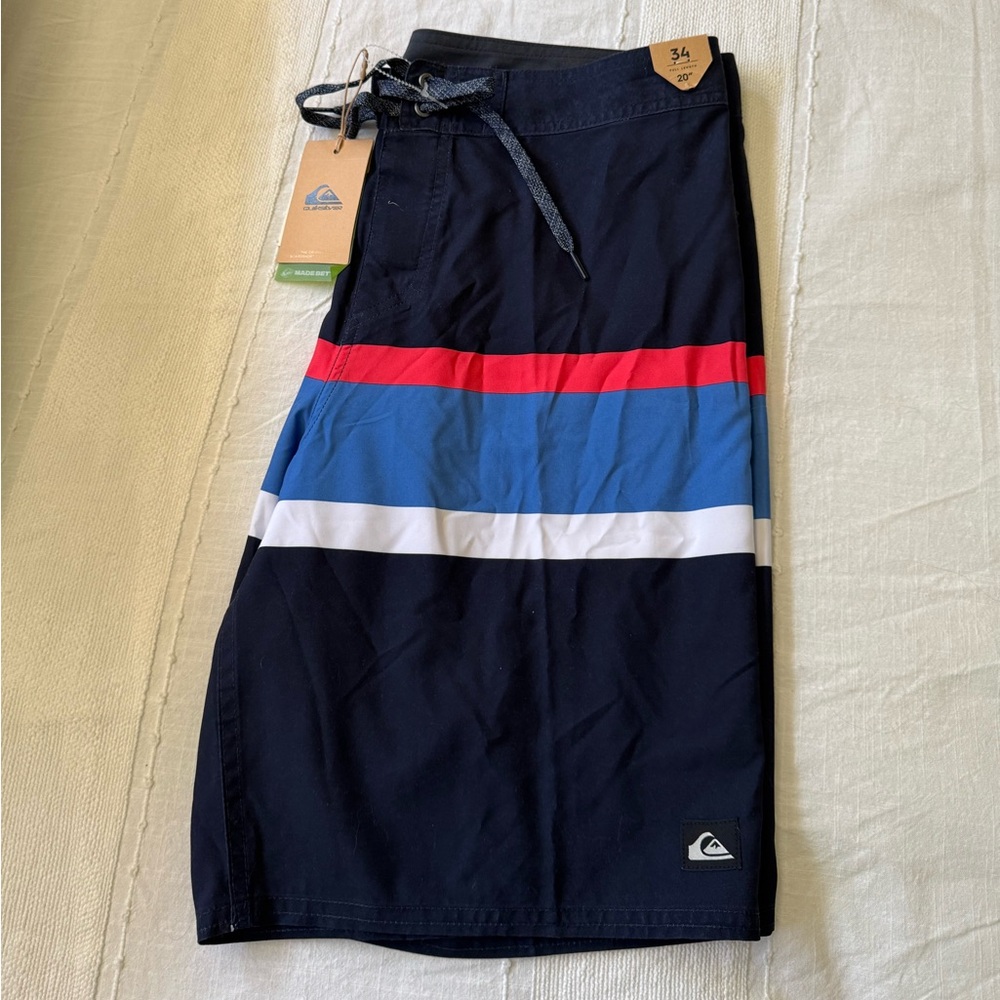 Quiksilver Black, Red, Blue Boardshorts